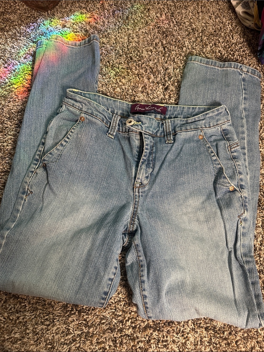 Gloria Vanderbilt Faded Blue Bootcut Jeans